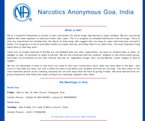 nagoa.org: NA Goa
Narcotics Anonymous Goa