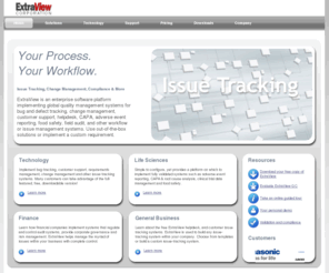 sesame.com: ExtraView Website |
Web-Based Issue Tracking, Compliance & Change Management Software for the Enterprise - Bug Tracking, Helpdesk, Quality Management, Adverse Events, Food Safety & more