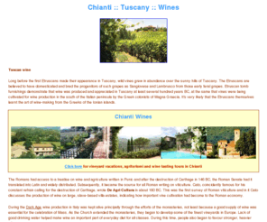 chianti-chianti.com: Chianti Vin Santo
Chianti and Tuscany wines and indigenous grape varieties