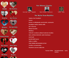 kalbimsin.net: Kalbimsin.Net » Sesli Şiirler Aşk Şarkıları E-Kart Hikaye
MP3 Sesli Şiirler - Dini Sesli Şiirler - Aşk Şarkıları - Sevgiliye E-kartlar -Güzel Sözler - Hikayeler - Aşk Ölçer Fantezisi Testi - Aşk Şiirleri
