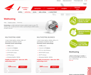 servery.cz: Webhosting - kvalitní hosting - Active24
Hledáte webhosting pro web? Vyberte si vhodný hosting: pro jednoduchou prezentaci, multihosting pro více webů nebo hosting na míru.