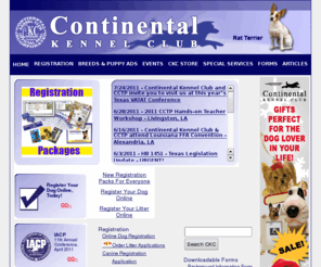 ckcusa.com: Continental Kennel Club - The All Breed "Hassle- Free" Kennel
Club
Continental Kennel Club, The All-Breed Hassle Free Kennel Club. dog, dogs, puppies, puppy, canine, kennel, kennel club, pets, k9, registration, pets, registry, dog books, puppy books, puppy papers, purebred, DNA, breeding, breeder, register