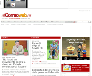 elcorreoweb.org: Página Inicial
Edición digital de uno de los diarios más importantes de Andalucía con las últimas noticias y actualidad en deportes, Sevilla y España