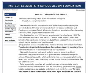 pasteuralumni.org: Home - Pasteur Elementary School Alumni Foundation
We are dedicated to helping the current students of Pasteur Elementary School located on Stoepel and Pembroke in northwest Detroit.