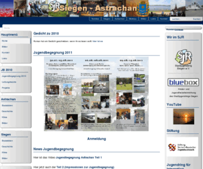 astrachan.de: Astrakhan - Siegen - Jugendbegegnung - Home
Joomla - Joomla - Dynamische Portal-Engine und Content Management System