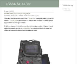 mochilas-solares.com: Mochila Solar : Blog de mochila solar, mochilas solares
Mochila Solar : Blog de mochila solar, mochilas solares