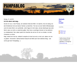 pampablog.org: Pampablog - Gedanken und Berichte vom anderen Ende der Welt
Pampablog / Stertseite