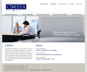 cmda-law.com: Cummings, McClorey, Davis & Acho, P.L.C.
Cummings, McClorey, Davis & Acho is a premier commercial, corporate, business, real estate and defense litigation law firm that has provided high-quality, efficient and affordable legal services to a broad spectrum of clients since 1965.