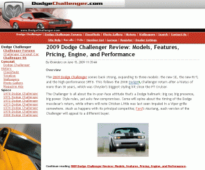 dodgechallenger.com: Dodge Challenger - The Dodge Enthusiast Site
