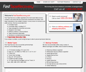 fasttaperecovery.com: FastTapeRecovery.com - A Division of Ai Networks
