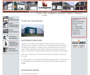 longpreinc.com: Longpré inc. Manufacturier de portes de garage et ferronneries
Longpré inc., manufacturier de portes de garages et ferronnerie, distributeur des produits CEDO, Garex, Lift-Master, Lynx et Nordic .