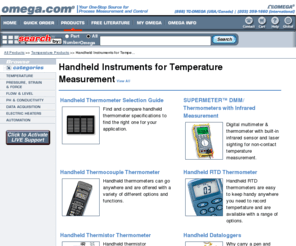 omegahandheld.info: Handheld Instruments for Temperature Measurement
Handheld Instruments for Temperature Measurement