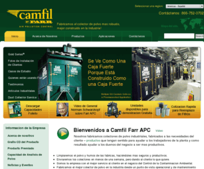 recolectordepolvo.com: Industrial Dust Collectors and Fume Collectors - Camfil Farr APC
Camfil Farr Air Pollution Control manufactures industrial dust collectors and fume collection equipment to clean up manufacturing processes.  