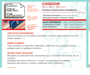 cogesor.net: COGESOR - COnseil GEStion ORganisation
PRESTATIONS ADMINISTRATIVES QUOTIDIENNES