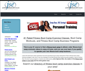 bootcampexercise.com: Boot Camp Exercise, Fitness Boot Camp Class, Bootcamp Exercise Plan
Boot camp exercises developed by Dr John Spencer Ellis. Get the best fitness boot camp workouts and exercise plans available. Learn how to run a fitness boot camp exercise class.