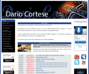 dariocortese.com: www.dariocortese.com | Home
Guitarist Dario Cortese’s website. Full of free guitar lessons, videos and topics related to playing and studying guitar.