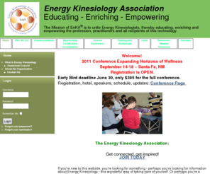 energyk.org: Home
Energy Kinesiology Assocation