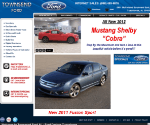 townsendford.com: Townsend Ford Tuscaloosa AL | Ford Dealers Tuscaloosa | Ford Dealerships Moundville | Ford Dealer Coker | Coaling | Brookwood | Gordo | West Blocton

Townsend Ford 205-752-0401: Find the best prices and selection at AL Ford Dealers Tuscaloosa Brookwood Gordo Ford Dealerships Moundville West Blocton Ford Dealer Coker Columbus Montgomery Ford Dealership Meridian deals on Mustang, Fiesta, Explorer, Edge, Town Car, and MKX
