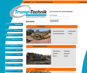 recyclingmaschinen.org: TTS Trump Technik Service GmbH I Maschinenhandel & Servicedienste
