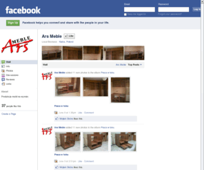 ars-meble.com: Incompatible Browser | Facebook
 Facebook is a social utility that connects people with friends and others who work, study and live around them. People use Facebook to keep up with friends, upload an unlimited number of photos, post links and videos, and learn more about the people they meet.