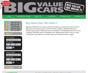 bigvaluecarrental.com: Big Value Car Rentals USA
Big Value Cars. We mean it. Car Rentals, Car Hire USA