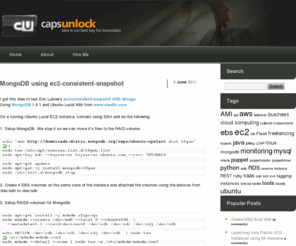 capsunlock.net: Amazon EC2 Consultant,  Amazon AWS Consultant , Asia Cloud Consulting
Ideas: Key to Innovations