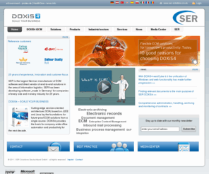 ser-solutions.com: SER | Enterprise Content Management, elektronische Archivierung, Dokumenten-Management, Business Process Management, e-Mail Archivierung, Compliance
SER ist Softwarehersteller für iECM - integriertes Enterprise Content Management. Über 23 Jahre Erfahrung in den Bereichen elektronische Archivierung, Dokumenten-Management, Business Process Management, Workflow, digitaler Posteingang zeichnen uns aus.