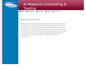 al-masood.com: Al-Masood_Contracting_&_Trading
This web site has been created technology from V Communications, Inc.