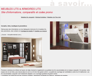 meubleslits.com: Meubles Lits & Armoires lits : marque Jacquelin
Meubles Lits & Armoires lits : marque Jacquelin