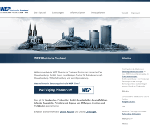 wep-treuhand.de: WEP Rheinische Treuhand: WEP Rheinische Treuhand
Willkommen auf den Webseiten der WEP Treuhand Steuerberatungsgesellschaft mbH in Bad Honnef und Bonn.