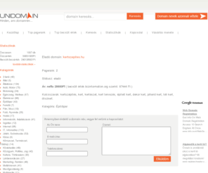 kertszepites.hu: Unidomain - kertszepites.hu
Díszkertek tervezésével és építésével, kivitelezésével foglalkozó vállalkozások számára ideális domain név.