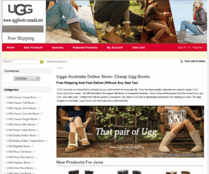 uggboots-canada.net: Cheap Ugg Boots, Ugg Boots Australia, Uggs Australia
Cheap Ugg Boots Sale: Ugg Boots Australia online shop offer kinds of high quality Discount Womens Ugg Shoes, now Uggs Australia outlet store also supply free shipping and none tax. order Ugg Boots in the winter right away.