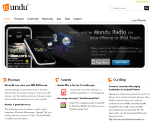 mundu.com: Welcome to Mundu.com
Mobile IM,  Internet radio, VOIP, SMS