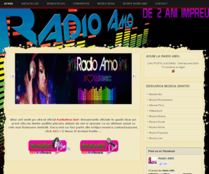 radioamo.net: Bine a-ti venit pe Radio Amo Romania - wWw.RadioAmo.Net | Manele & Dance |
Joomla! - Sistemul de management al con?inutului web