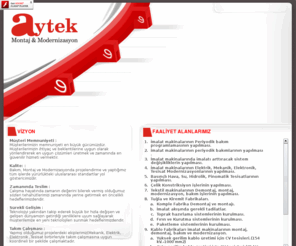 aytekmontaj.com: AYTEK MONTAJ & MODERNIZASYON BURSA | www.aytekmontaj.com.tr Makine bakım, montaj, demontaj, kablo, kablo imalatı, modernizasyon işlerinde koblo sektöründe 30 yıllık deneyimi olan ekibimizle hizmetinizdeyiz.
Makine bakım, montaj, demontaj, modernizasyon işlerinde koblo sektöründe 30 yıllık deneyimi olan ekibimizle hizmetinizdeyiz.