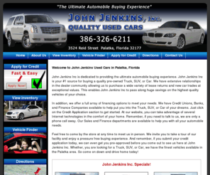 johnjenkinsusa.com: John Jenkins Used Cars | Palatka FL Used Cars | Used Car Dealer Palatka FL | Palatka Used Car Dealership
John Jenkins Inc offers a large selection of used cars, used trucks, and used SUVs in the Palatka FL area.