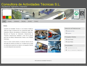 catingenieria.com: CAT Ingenieria Consultora de Actividades Técnicas de Ingeniería, Urbanización, Proyectos, Asesoría, Electricidad, Hidráulica
CAT S.l. CONSULTORA DE ACTIVIADES TÉCNICAS. Asesoría, redacción y dirección de proyectos de ingenieria.
