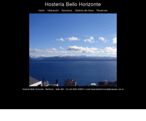 hosteriabellohorizonte.com: HOSTERÍA BELLO HORIZONTE - San Carlos de Bariloche - www.hosteriabellohorizonte.com
Un lugar ideal para descansar en Familia a metros del Centro Cívico