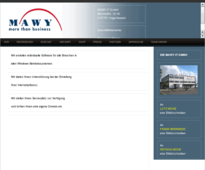 mawy-it.de: MAWY-IT GmbH
Branchensoftware, Webdesign und Webhosting