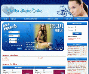 britishsinglesonline.com: Personals, singles, dating, Love and Romance site - BritishSinglesOnline.com
We offer free to try online dating and matchmaking service for singles. We provide the perfect place to meet likeminded men and women. Join us now and find your soul mate in no time.
