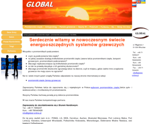 global-online.pl: Lampy Grzewcze Promienniki Ciepła, Promienniki Podczerwieni
Firma GLOBAL oferuje: promienniki ciepła, lampy grzewcze, promienniki podczerwieni. Zadzwoń: 71 725 5237 i
	784 936 353