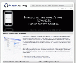 kinesissurvey.com: Kinesis Survey Technologies
Kinesis Survey Technologies provides the most advanced survey software and panel management solutions in the world.