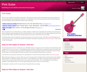 pinkguitar.org: Pink Guitar
PinkGuitar.org is your comprehensive pink guitar resource, with reviews on the pink acoustic guitar, pink electric guitar and pink bass guitar.