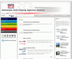 nada.at: NADA Austria - NADA Austria
Webseite der Nada Austria, die nationale antidoping Agentur Österreichs