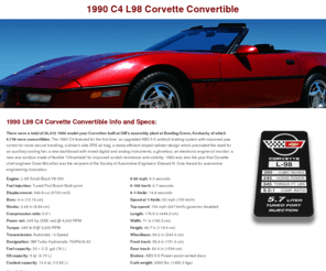 windveil.com: About the 1990 L98 C4 Corvette // Mauri Pullinen
1990 L98 C4 Corvette convertible info and specs in brief.