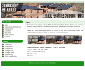 construccioneseladiofc.com: Construcción y Restauración Eladio Fernández Carballo (Torés)
