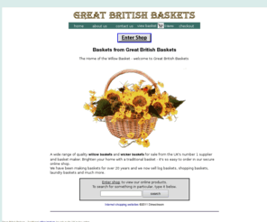 greatbritishbaskets.co.uk: Willow Baskets - see our great range online today.
Willow baskets and willow basketware for sale UK