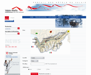 hotel-valais.net: Le Valais cet hiver 2010/2011 - Bienvenue au royaume de la neige
Bienvenue sur le site officiel des hôtels du Valais. Ce site est entièrement gratuit et présente tous les membres de l'associations soit 478 hôtels, soit le 95% des nuitées hôtelières en Valais.