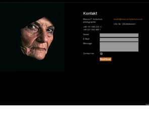marcus-hofschulz.com: contact - marcus hofschulz - photography
Website und Portfolio des Photografen Marcus Hofschulz