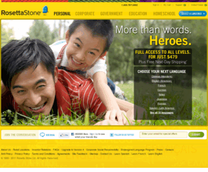 rosettaworld.biz: Official Rosetta Stone - Learn a Language Online - Language Learning
Rosetta Stone is the world's #1 language-learning software. Our comprehensive foreign language program provides language learning for individuals and language learning for organizations.